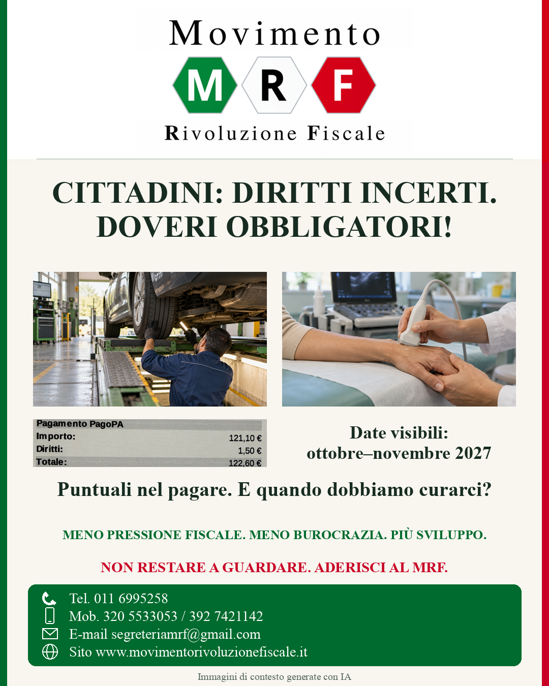 CITTADINI: DIRITTI INCERTI. DOVERI OBBLIGATORI!