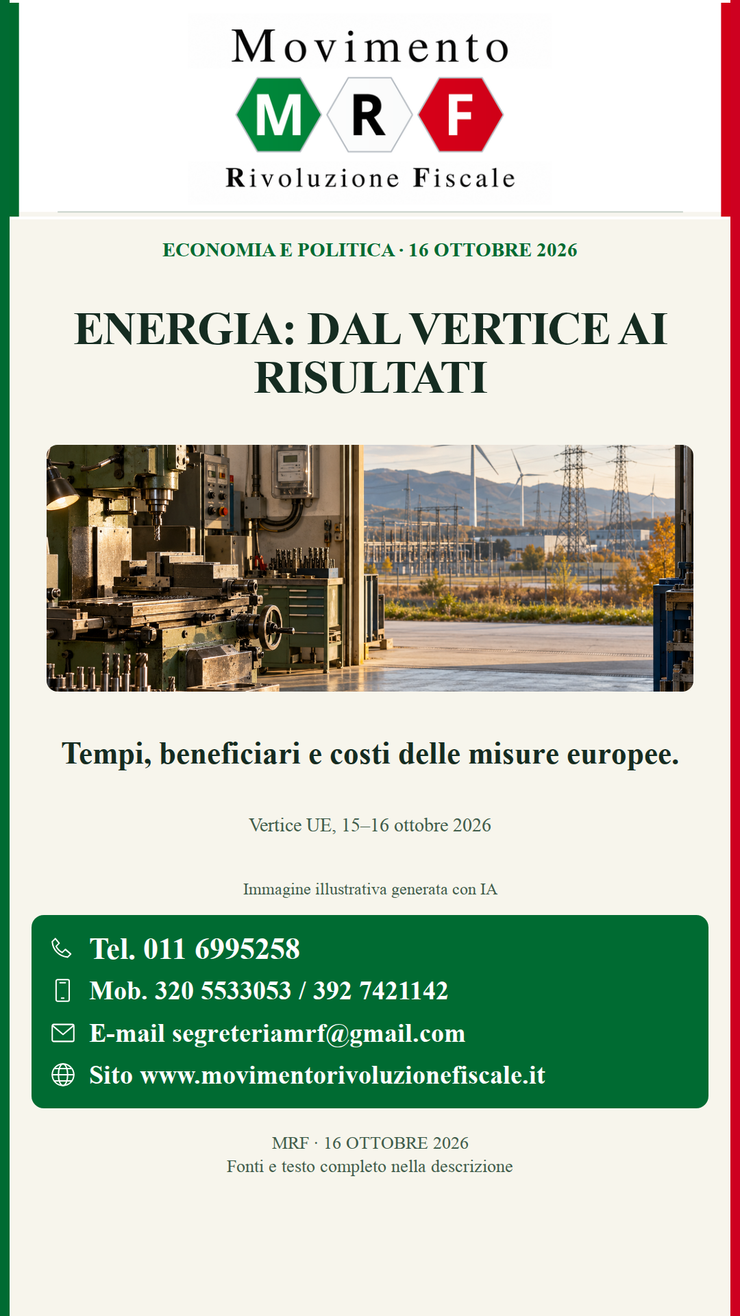 Energia: dopo il vertice UE, quali interventi concreti?